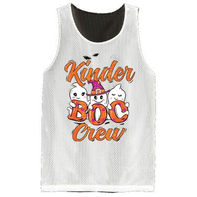 Kindergarten Boo Crew Kinder Crew Funny Teacher Halloween Mesh Reversible Basketball Jersey Tank