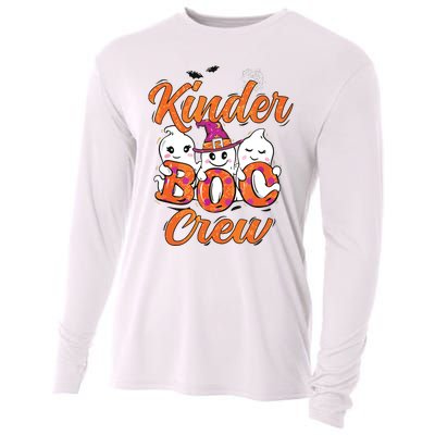 Kindergarten Boo Crew Kinder Crew Funny Teacher Halloween Cooling Performance Long Sleeve Crew