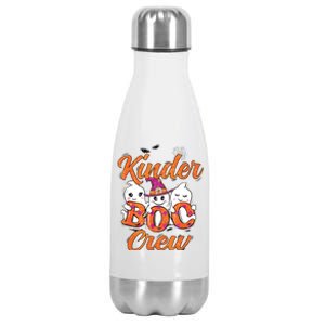 Kindergarten Boo Crew Kinder Crew Funny Teacher Halloween Stainless Steel Insulated Water Bottle