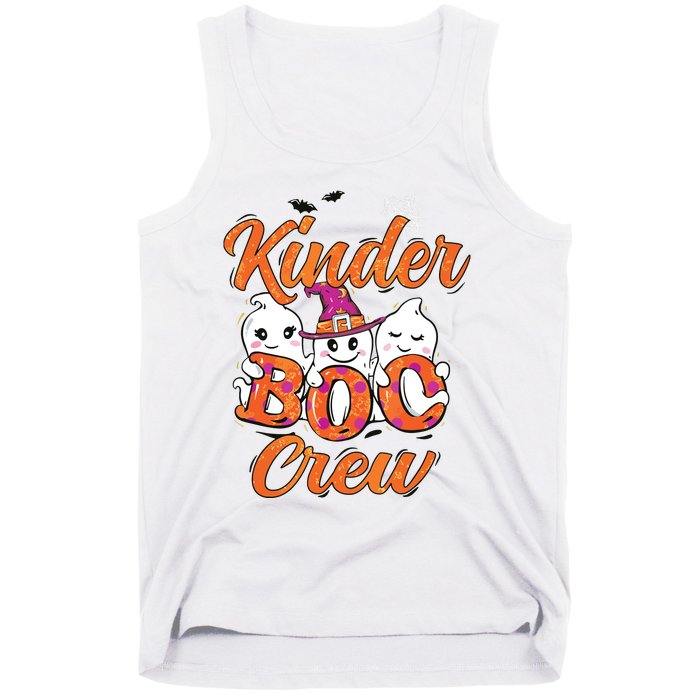 Kindergarten Boo Crew Kinder Crew Funny Teacher Halloween Tank Top