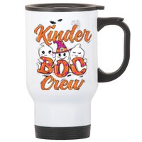 Kindergarten Boo Crew Kinder Crew Funny Teacher Halloween Stainless Steel Travel Mug