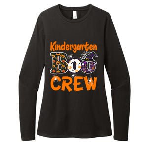 Kindergarten Boo Crew Teachers Students Halloween Costume Womens CVC Long Sleeve Shirt