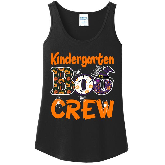 Kindergarten Boo Crew Teachers Students Halloween Costume Ladies Essential Tank