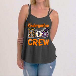 Kindergarten Boo Crew Teachers Students Halloween Costume Women's Strappy Tank