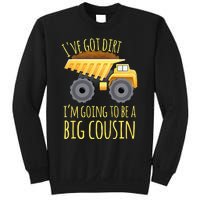 Kids Big Cousin Digger Construction Design For Pregnancy Reveal Sweatshirt