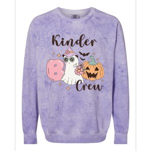 Kinder Boo Crew Kindergarten Boo Crew Kindergarten Halloween Colorblast Crewneck Sweatshirt