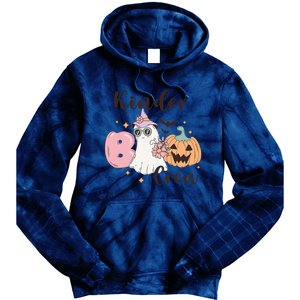 Kinder Boo Crew Kindergarten Boo Crew Kindergarten Halloween Tie Dye Hoodie