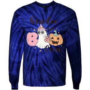 Kinder Boo Crew Kindergarten Boo Crew Kindergarten Halloween Tie-Dye Long Sleeve Shirt