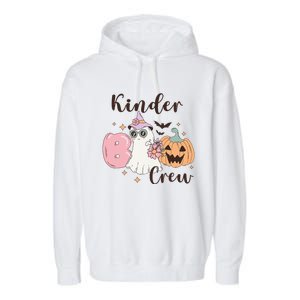 Kinder Boo Crew Kindergarten Boo Crew Kindergarten Halloween Garment-Dyed Fleece Hoodie