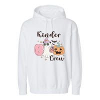 Kinder Boo Crew Kindergarten Boo Crew Kindergarten Halloween Garment-Dyed Fleece Hoodie