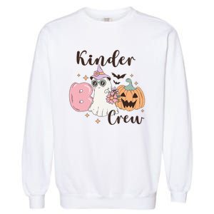 Kinder Boo Crew Kindergarten Boo Crew Kindergarten Halloween Garment-Dyed Sweatshirt