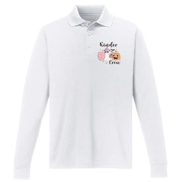 Kinder Boo Crew Kindergarten Boo Crew Kindergarten Halloween Performance Long Sleeve Polo