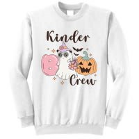 Kinder Boo Crew Kindergarten Boo Crew Kindergarten Halloween Sweatshirt