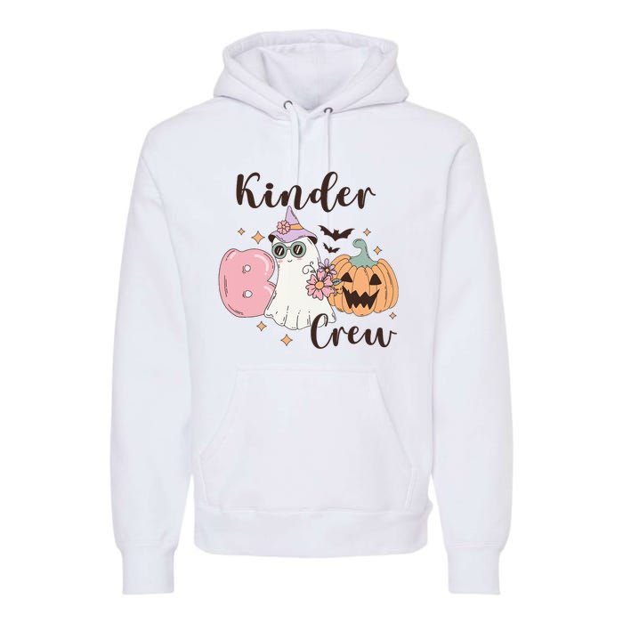 Kinder Boo Crew Kindergarten Boo Crew Kindergarten Halloween Premium Hoodie