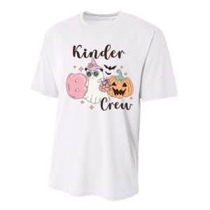 Kinder Boo Crew Kindergarten Boo Crew Kindergarten Halloween Performance Sprint T-Shirt