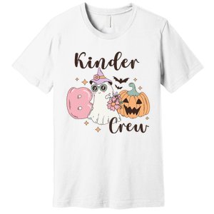 Kinder Boo Crew Kindergarten Boo Crew Kindergarten Halloween Premium T-Shirt