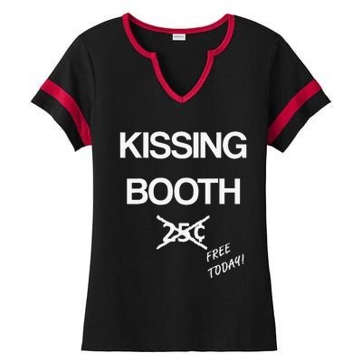 Kissing Booth Costume Halloween Ladies Halftime Notch Neck Tee