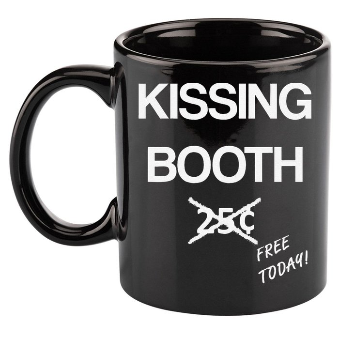 Kissing Booth Costume Halloween 11oz C Handle Ceramic Mug