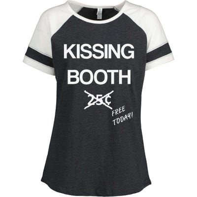 Kissing Booth Costume Halloween Enza Ladies Jersey Colorblock Tee