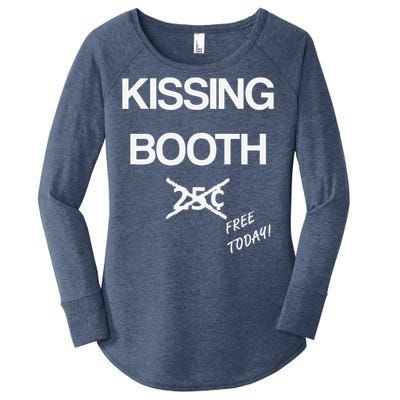 Kissing Booth Costume Halloween Women's Perfect Tri Tunic Long Sleeve Shirt