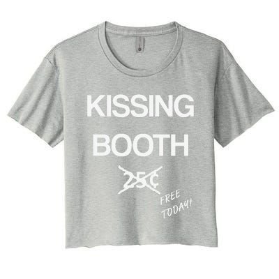 Kissing Booth Costume Halloween Women's Crop Top Tee