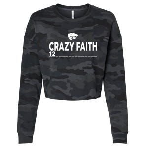 Kstate Basketball Crazy Faith 12 Cropped Pullover Crew