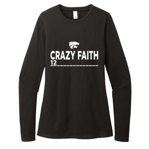 Kstate Basketball Crazy Faith 12 Womens CVC Long Sleeve Shirt