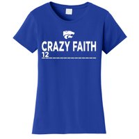 Kstate Basketball Crazy Faith 12 Women's T-Shirt