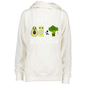 Keto Boo Crew Squad Great Gift Womens Funnel Neck Pullover Hood