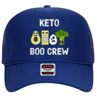 Keto Boo Crew Squad Great Gift High Crown Mesh Back Trucker Hat