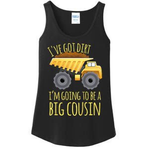 Kids Big Cousin Digger Construction Design For Pregnancy Reveal Ladies Essential Tank