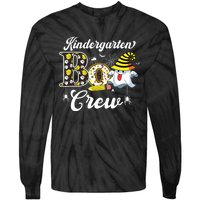 Kindergarten Boo Crew Cute Ghost Halloween Teacher Kids Gift Tie-Dye Long Sleeve Shirt