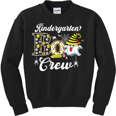 Kindergarten Boo Crew Cute Ghost Halloween Teacher Kids Gift Kids Sweatshirt