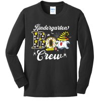 Kindergarten Boo Crew Cute Ghost Halloween Teacher Kids Gift Kids Long Sleeve Shirt