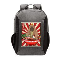 Kawaii bird Capybara Eating Ra Noodles Anime Japanese Vector Backpack