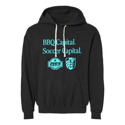 Kccurrent Bbq Capital Soccer Capital Garment-Dyed Fleece Hoodie