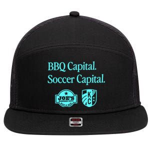 Kccurrent Bbq Capital Soccer Capital 7 Panel Mesh Trucker Snapback Hat