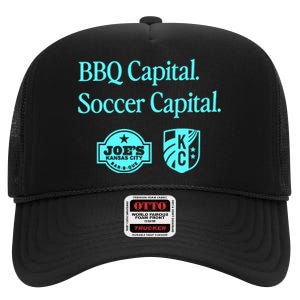 Kccurrent Bbq Capital Soccer Capital High Crown Mesh Back Trucker Hat