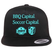 Kccurrent Bbq Capital Soccer Capital Flat Bill Trucker Hat