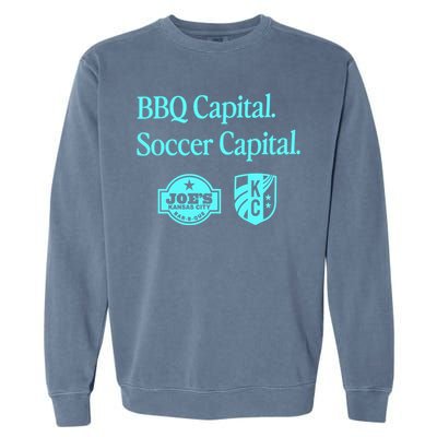 Kccurrent Bbq Capital Soccer Capital Garment-Dyed Sweatshirt