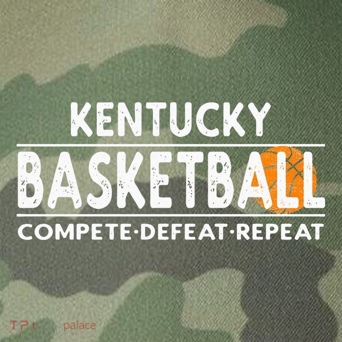 Kentucky Basketball Compete Defeat Repeat Legacy Tie Dye Trucker Hat