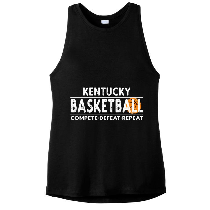 Kentucky Basketball Compete Defeat Repeat Ladies PosiCharge Tri-Blend Wicking Tank
