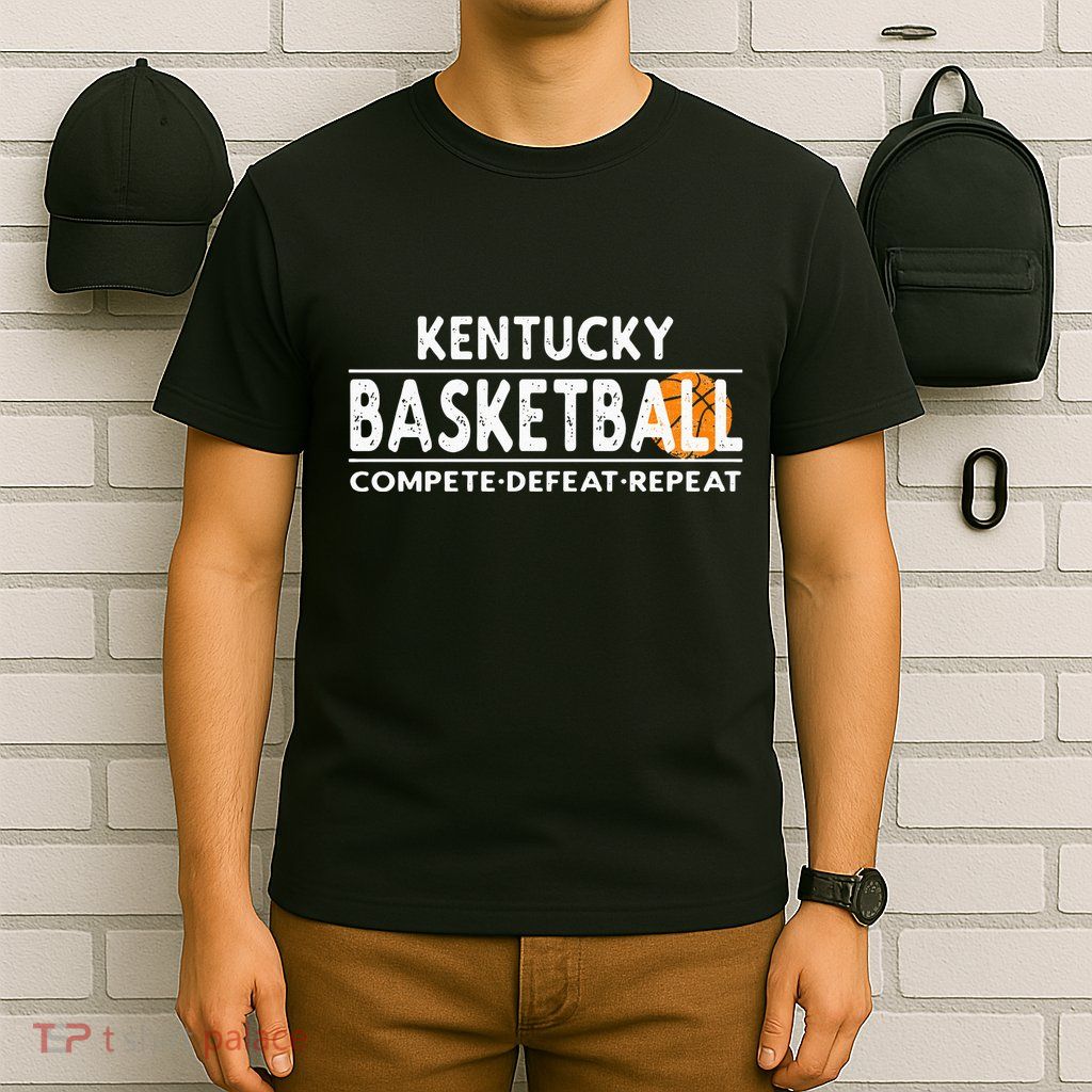Kentucky Basketball Compete Defeat Repeat T-Shirt