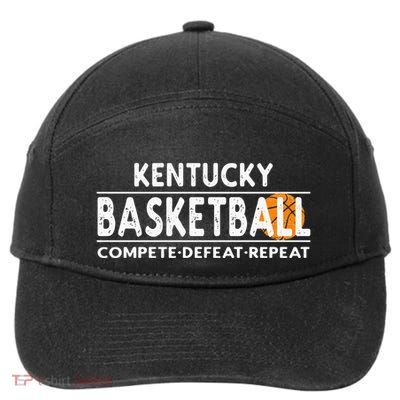 Kentucky Basketball Compete Defeat Repeat 7-Panel Snapback Hat