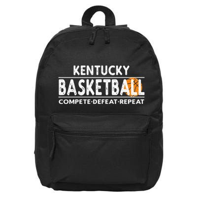 Kentucky Basketball Compete Defeat Repeat 16 in Basic Backpack