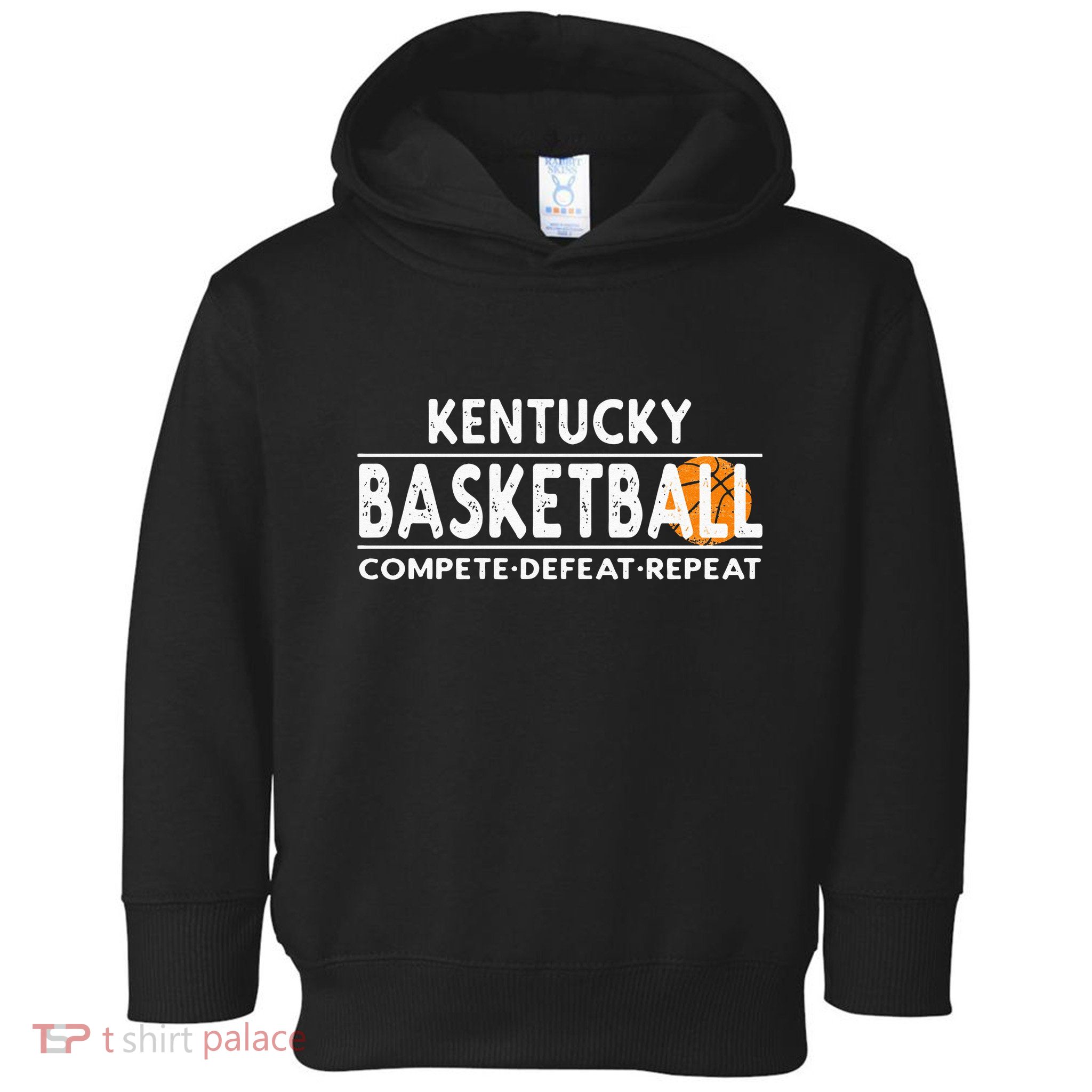 Kentucky Basketball Compete Defeat Repeat Toddler Hoodie