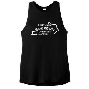 Kentucky Bourbon Drinking Team State Whiskey Lover Ladies PosiCharge Tri-Blend Wicking Tank