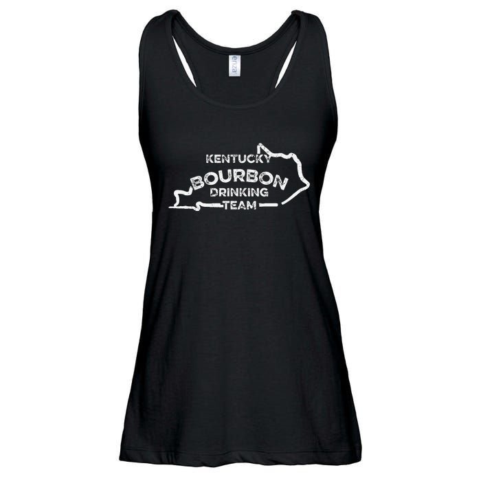 Kentucky Bourbon Drinking Team State Whiskey Lover Ladies Essential Flowy Tank