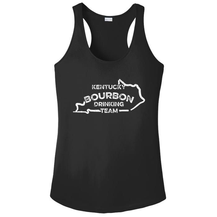 Kentucky Bourbon Drinking Team State Whiskey Lover Ladies PosiCharge Competitor Racerback Tank