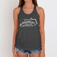 Kentucky Bourbon Drinking Team State Whiskey Lover Women's Knotted Racerback Tank